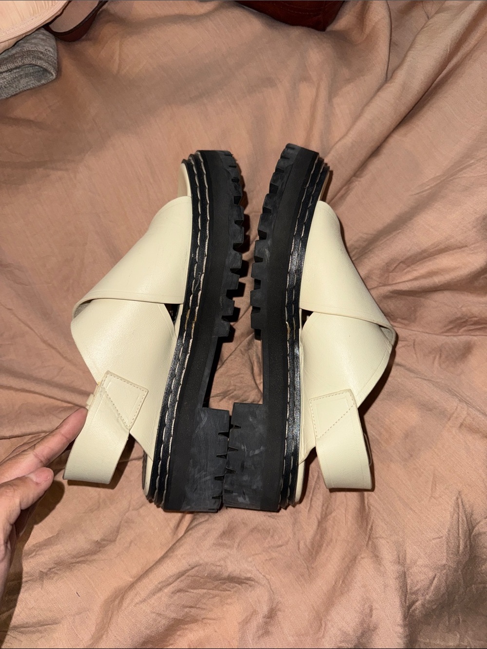 Proenza Schouler Lug sole Leather stitching platform slingback Sandal - Picture 5 of 10